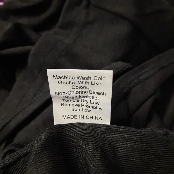 Women's Dress Size Large Black Sleeveless Ruched Stretch Bodycon Sexy Night Out - Picture 10 of 10